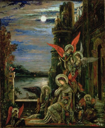 St. Cecilia (The Angels Announcing Her Coming Martyrdom) by Gustave Moreau